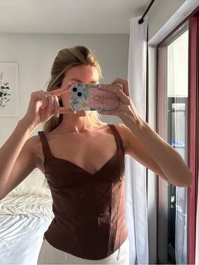 Brown Corset Top